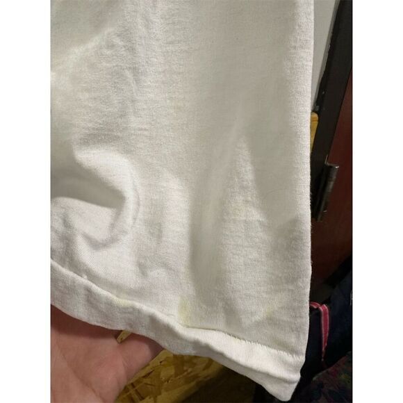 Vintage Albertsons Christmas Santa Graphic T-Shirt XL Multicolor 90s - Picture 4 of 6